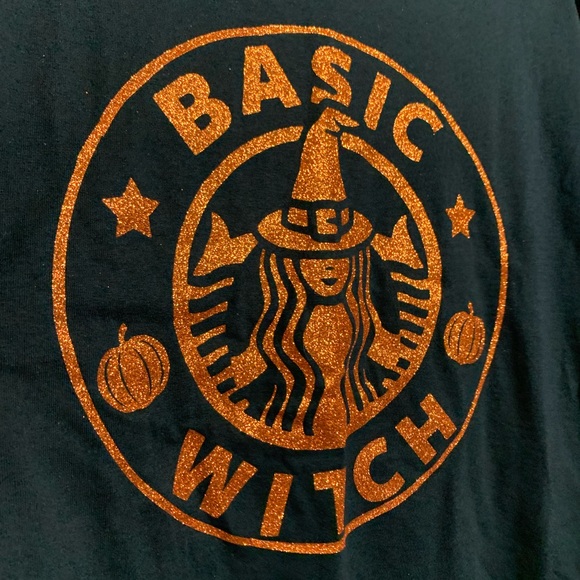 Basic Witch T-shirt Custom Glitter NWT mult sizes - Picture 4 of 12